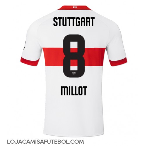 Camisa de Futebol Stuttgart Enzo Millot #8 Equipamento Principal 2024-25 Manga Curta